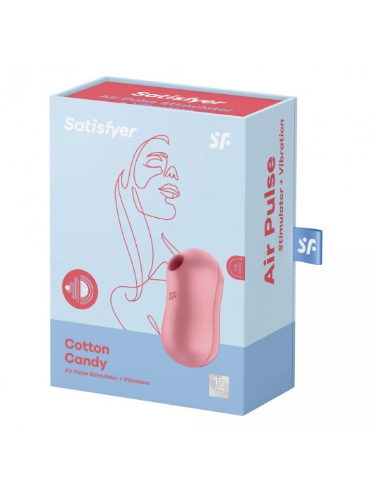 Розовый вакуум-волновой вибростимулятор Cotton Candy - Satisfyer