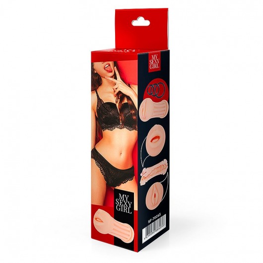 Двусторонний мастурбатор - ротик и вагина - Bior toys - в Пензе купить с доставкой