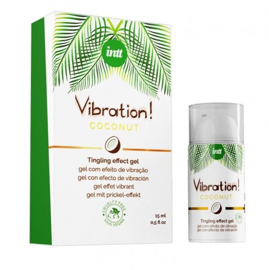 Возбуждающий гель с ароматом кокоса Vibration Coconut - 15 мл. - INTT - купить с доставкой в Пензе