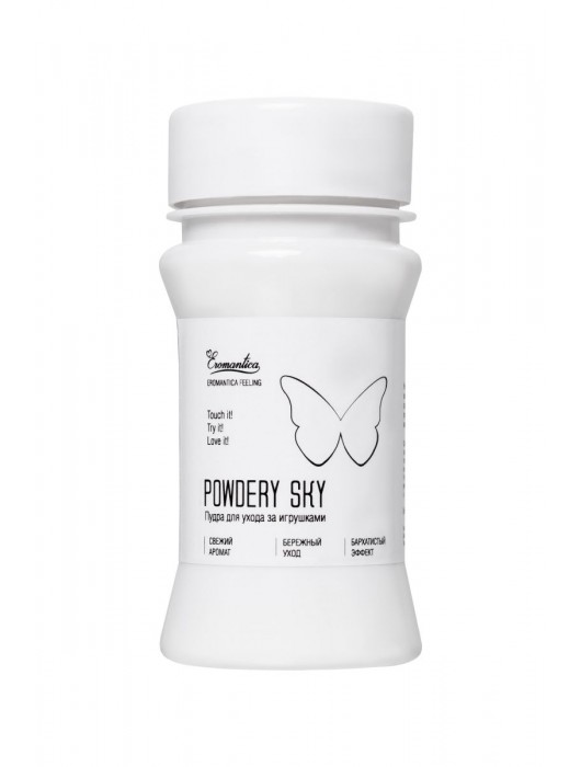 Пудра для ухода за игрушками Powdery Sky с ароматом мяты - 40 гр. - Eromantica - купить с доставкой в Пензе