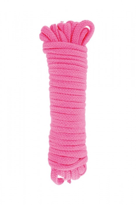 Розовая веревка для связывания Sweet Caress Rope - 10 метров - Sweet Caress - купить с доставкой в Пензе