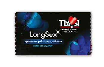 Пролонгирующий крем LongSex в одноразовой упаковке - 1,5 гр. - Биоритм - купить с доставкой в Пензе