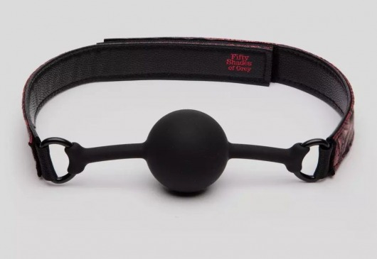 Кляп-шар на двусторонних ремешках Reversible Silicone Ball Gag - Fifty Shades of Grey - купить с доставкой в Пензе