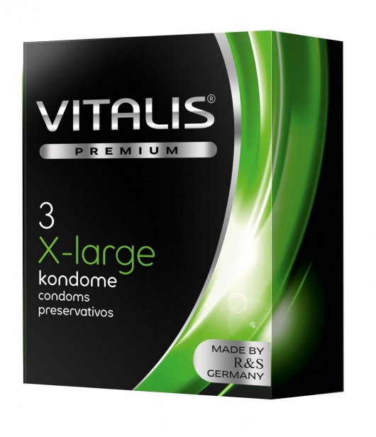Презервативы увеличенного размера VITALIS PREMIUM x-large - 3 шт. - Vitalis - купить с доставкой в Пензе