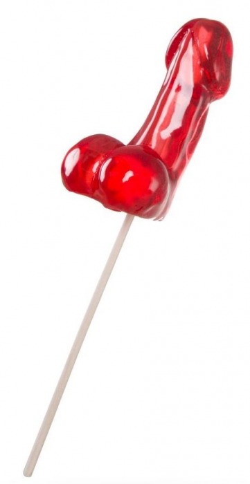 Красный леденец в форме фаллоса со вкусом виски - Sosuчki - купить с доставкой в Пензе