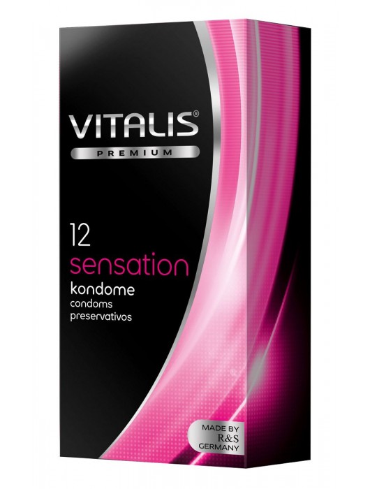 Презервативы VITALIS PREMIUM sensation с пупырышками и кольцами - 12 шт. - Vitalis - купить с доставкой в Пензе