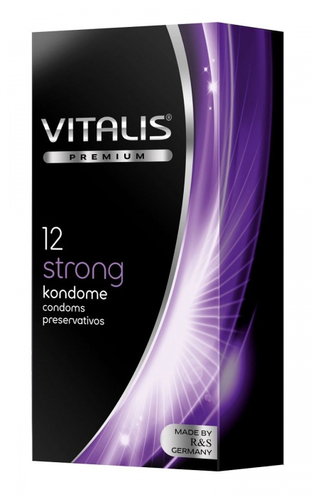 Презервативы с утолщённой стенкой VITALIS PREMIUM strong - 12 шт. - Vitalis - купить с доставкой в Пензе