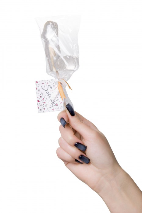 Прозрачный леденец в форме фаллоса со вкусом пина колады - Sosuчki - купить с доставкой в Пензе