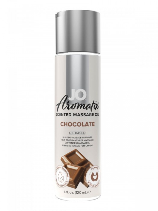 Массажное масло JO Aromatix Massage Oil Chocolate с ароматом шоколада - 120 мл. - System JO - купить с доставкой в Пензе