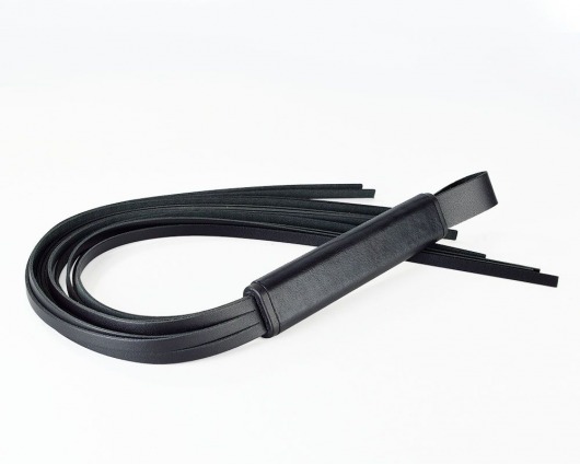 Черная кожаная плеть  Клео  - 60 см. - Sitabella - купить с доставкой в Пензе