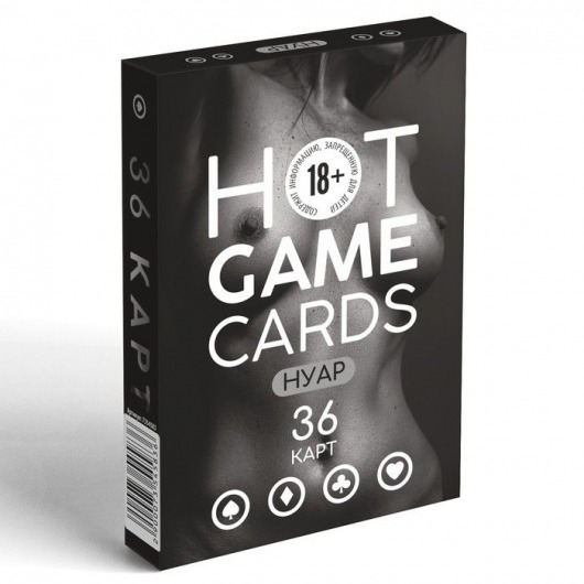 Игральные карты HOT GAME CARDS НУАР - 36 шт. - Сима-Ленд - купить с доставкой в Пензе