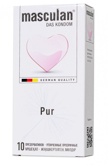 Супертонкие презервативы Masculan Pur - 10 шт. - Masculan - купить с доставкой в Пензе