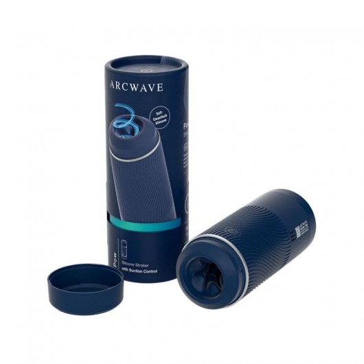 Синий мастурбатор с контролем всасывания Arcwave Pow Stroker - Arcwave - в Пензе купить с доставкой