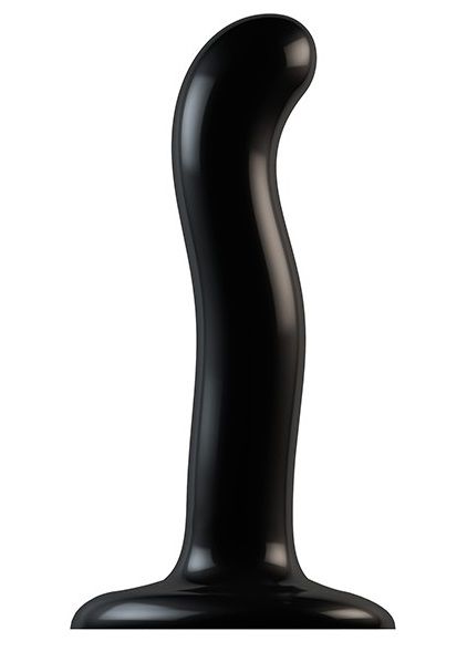 Черный фаллоимитатор-насадка Strap-On-Me P G spot Dildo size S - 16,4 см. - Strap-on-me - купить с доставкой в Пензе