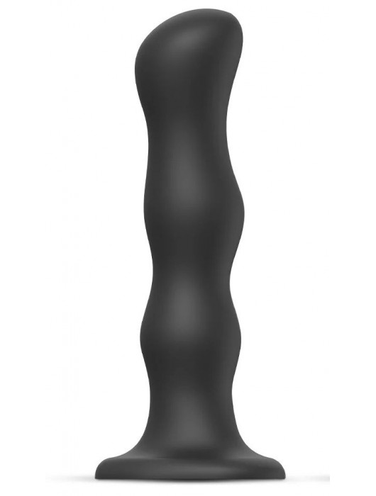 Черная насадка Strap-On-Me Dildo Geisha Balls size XL - Strap-on-me - купить с доставкой в Пензе