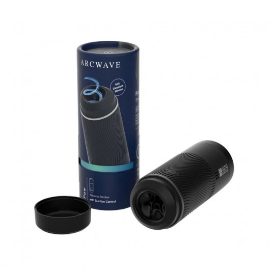 Черный мастурбатор с контролем всасывания Arcwave Pow Stroker - Arcwave - в Пензе купить с доставкой