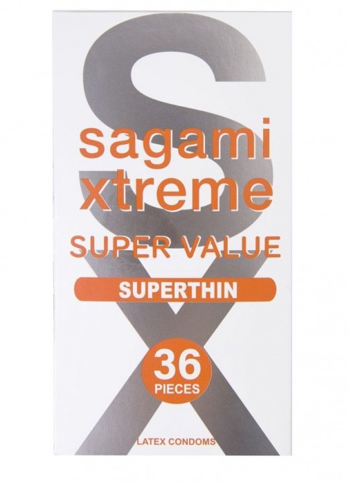 Ультратонкие презервативы Sagami Xtreme Superthin - 36 шт. - Sagami - купить с доставкой в Пензе