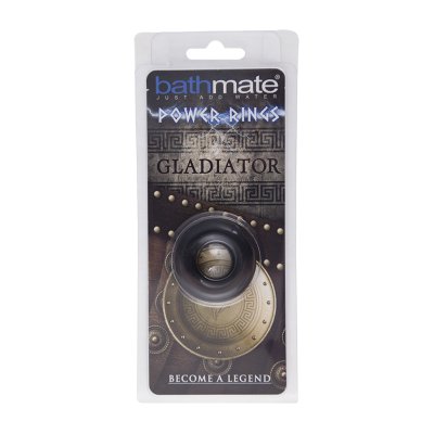 Чёрное эрекционное кольцо Gladiator - Bathmate - в Пензе купить с доставкой