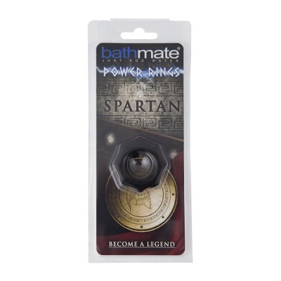 Чёрное эрекционное кольцо Spartan - Bathmate - в Пензе купить с доставкой