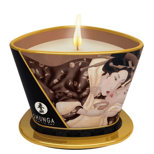 Массажная свеча Intoxicatin Chocolate с ароматом шоколада - 170 мл. - Shunga - купить с доставкой в Пензе