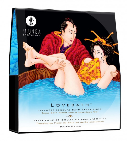 Соль для ванны Lovebath Ocean temptation, превращающая воду в гель - 650 гр. - Shunga - купить с доставкой в Пензе