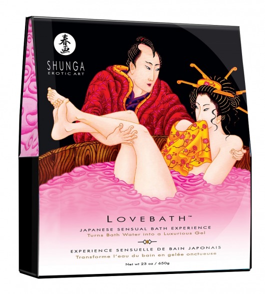 Соль для ванны Lovebath Dragon Fruit, превращающая воду в гель - 650 гр. - Shunga - купить с доставкой в Пензе