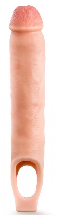 Телесная насадка-удлинитель 11.5 Inch Silicone Cock Sheath Penis Extender - 29,2 см. - Blush Novelties - в Пензе купить с доставкой
