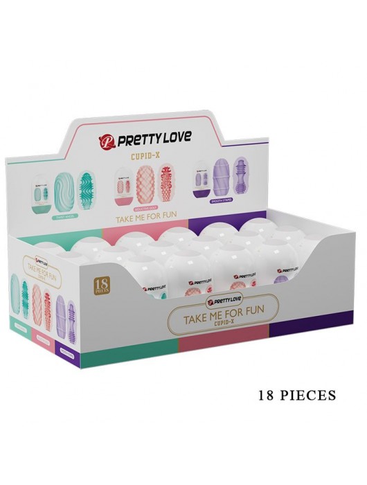 Набор из 18 мастурбаторов Take me for Fun - Baile - в Пензе купить с доставкой
