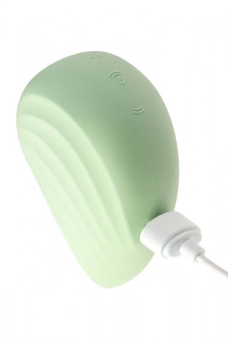 Салатовый вакуум-волновой стимулятор клитора Satisfyer Pearl Diver - Satisfyer