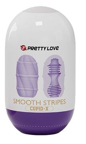 Сиреневый мастурбатор-яйцо Smooth Stripes - Baile - в Пензе купить с доставкой