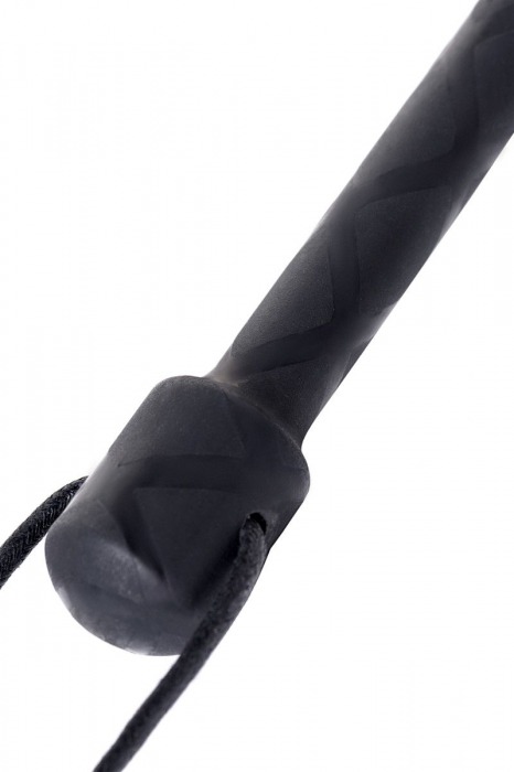 Чёрный стек с совой на кожаном наконечнике - 24 см. - ToyFa - купить с доставкой в Пензе