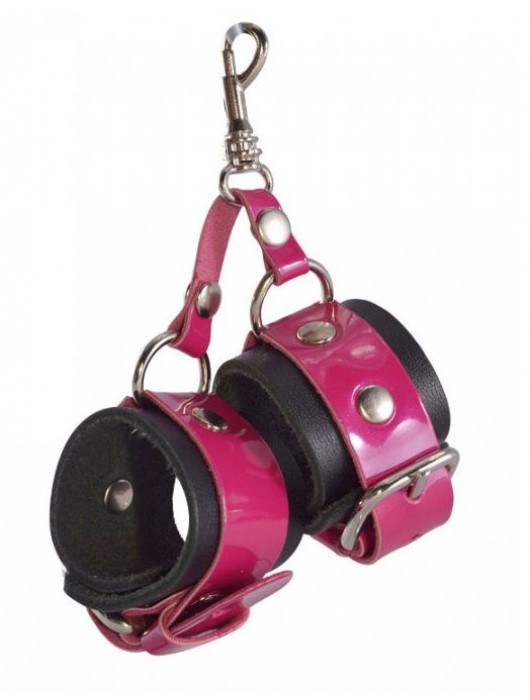 Розово-черный брелок  Наручники - Sitabella - купить с доставкой в Пензе