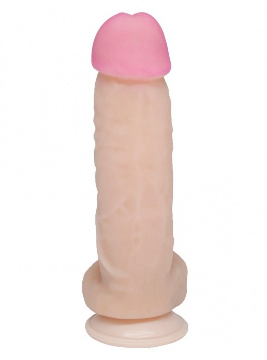 Крупный фаллоимитатор на присоске - 20 см. - LOVETOY (А-Полимер)