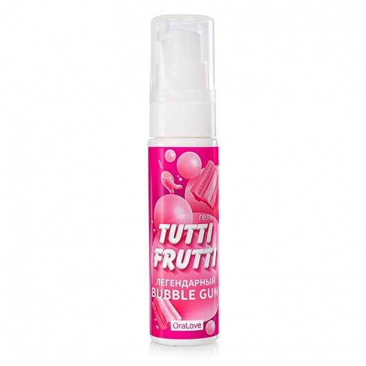 Интимный гель на водной основе Tutti-Frutti Bubble Gum - 30 гр. - Биоритм - купить с доставкой в Пензе