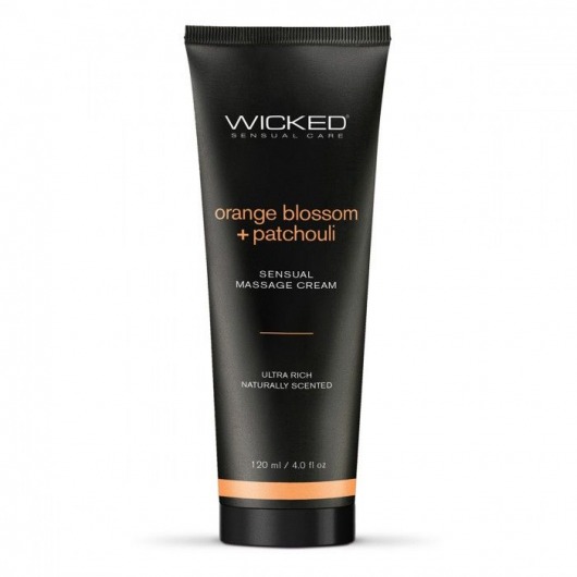 Массажный легкий крем WICKED Orange Blossom plus Patchouli - 120 мл. - Wicked - купить с доставкой в Пензе