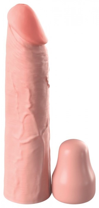 Телесная насадка-удлинитель 1 Inch Silicone X-tension - 17,8 см. - Pipedream - в Пензе купить с доставкой