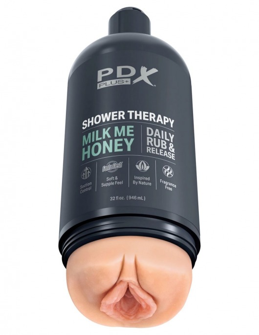 Телесный мастурбатор-вагина Shower Therapy Milk Me Honey - Pipedream - в Пензе купить с доставкой
