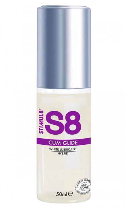 Гибридный лубрикант S8 Hybrid Cum Glide с консистенцией спермы - 50 мл. - Stimul8 - купить с доставкой в Пензе