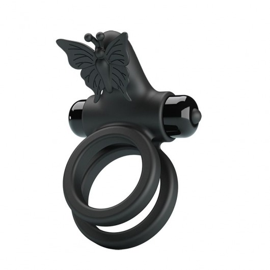 Черное эрекционное виброкольцо Passionate Ring IX - Baile - в Пензе купить с доставкой