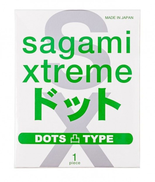 Презерватив Sagami Xtreme Type-E с точками - 1 шт. - Sagami - купить с доставкой в Пензе