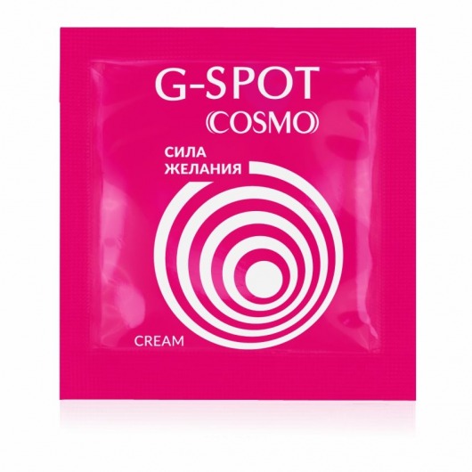 Стимулирующий интимный крем для женщин Cosmo G-spot - 2 гр. - Биоритм - купить с доставкой в Пензе