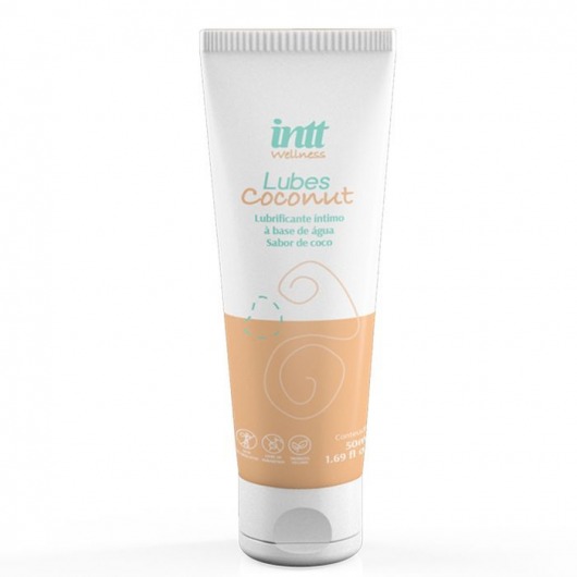 Лубрикант на водной основе Lubes Coconut с ароматом кокоса - 50 гр. - INTT - купить с доставкой в Пензе