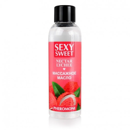 Массажное масло Sexy Sweet Nectar Lychee с феромонами и ароматом личи - 75 мл. - Биоритм - купить с доставкой в Пензе