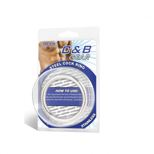 Стальное эрекционное кольцо - BlueLine - в Пензе купить с доставкой