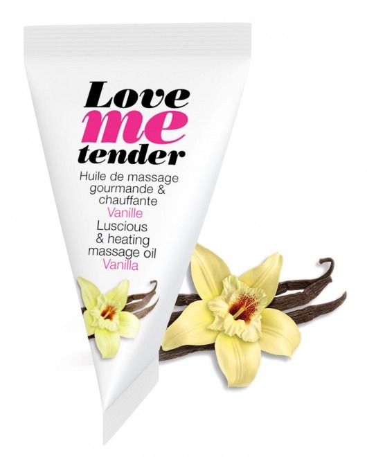 Съедобное согревающее массажное масло Love Me Tender Vanilla с ароматом ванили - 10 мл. - Love to Love - купить с доставкой в Пензе