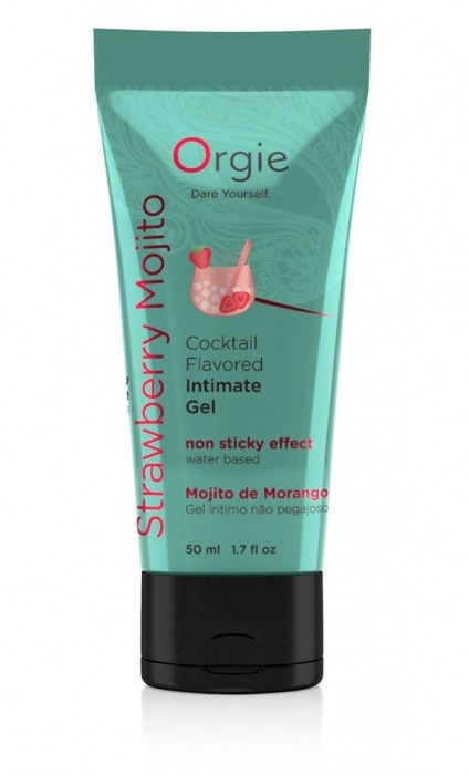 Съедобный интимный гель Orgie Lube Tube Cocktail Strawberry Mojito - 50 мл. - ORGIE - купить с доставкой в Пензе