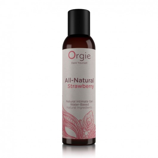 Интимный гель на водной основе All-Natural Strawberry с ароматом клубники - 150 мл. - ORGIE - купить с доставкой в Пензе