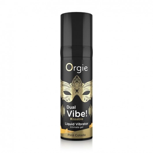 Съедобный гель Dual Vibe Pina Colada с эффектом вибрации и вкусом коктейля пина колада - 15 мл. - ORGIE - купить с доставкой в Пензе