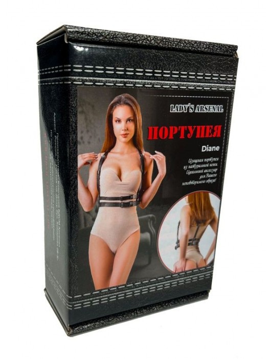 Изящная портупея из натуральной кожи Diane - БДСМ Арсенал - купить с доставкой в Пензе