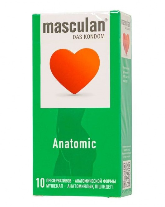 Презервативы анатомической формы Masculan Anatomic - 10 шт. - Masculan - купить с доставкой в Пензе